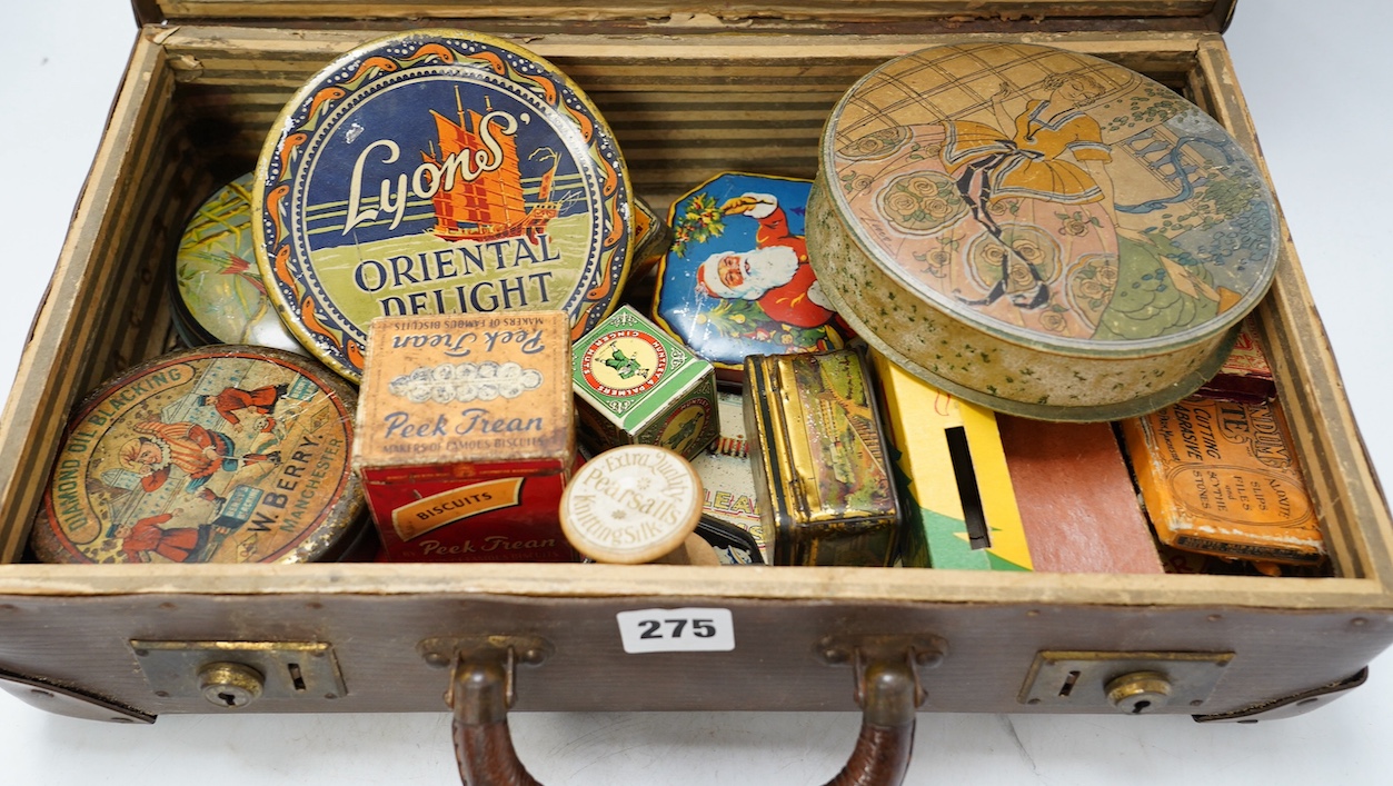 A quantity of early / mid 20th century advertising and confectionery tins. Condition - poor to fair